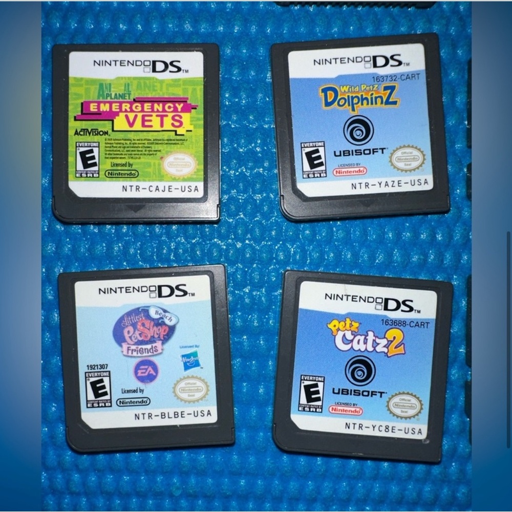 Nintendo Black DS Game Cartridge Collection